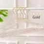 20 Pcs Clear Acrylic Hangers Plastic Glitter Coat Hanger Non Slip Space Saving Suit Hangers Heavy Duty Clothes Hanger with Non Slip Notches