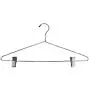 Pillowtex Deluxe Chrome Metal Suit Closet Clothes Hangers w/Clips - Set of 10 Pillowtex Deluxe Chrome Metal Suit Closet Clothes Hangers w/Clips - Set of 10
