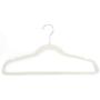 Yuucin 10pcs 450.524.5 Plastic Flocking Clothes Hangers INon Slip & Space-Saving vory White Yuucin 10pcs 450.524.5 Plastic Flocking Clothes Hangers INon Slip & Space-Saving vory White