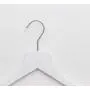 Sueded Luxe Wood Hangers for Clothes- Heavy Duty Hangers for Tank Top, Shirt, Coat, Sweater-Dress Hangers- Non Slip, Slim and Space Saving Hangers (White, 100)