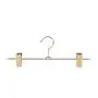 Amber Home Real Rose Gold Metal Slacks Pants and Skirt Hanger with Adjustable Clips Hang Rack with Swivel Hook (Rose Gold, 5 Pack)