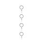 Three By Three Seattle Cliffhanger Coat Hook, Chrome (24509)