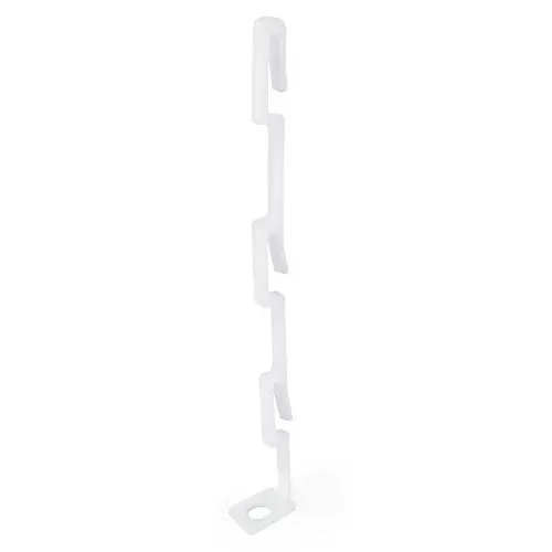 HANGERWORLD 24 White 5.7inch Plastic Space Saving Multi-Hang Coat Clothes Garment Hanger Connector Hooks HANGERWORLD 24 White 5.7inch Plastic Space Saving Multi-Hang Coat Clothes Garment Hanger Connector Hooks