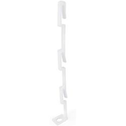 HANGERWORLD 60 White 5.7inch Plastic Space Saving Multi-Hang Coat Clothes Garment Hanger Connector Hooks