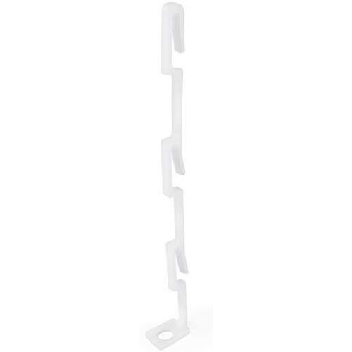 HANGERWORLD 60 White 5.7inch Plastic Space Saving Multi-Hang Coat Clothes Garment Hanger Connector Hooks