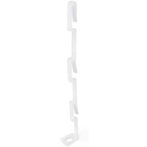 HANGERWORLD 60 White 5.7inch Plastic Space Saving Multi-Hang Coat Clothes Garment Hanger Connector Hooks