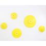 Wall Hooks Coat Hooks 5Pcs Dots Hook Door Hanger Hook for The Wall,Living Room,Bathroom,Home Decor.(Yellow)