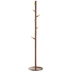 Barture-coat rack Hat Rack Solid Wood Standing Tree Clothes Hanger Holder with 7 Hooks and Round Base