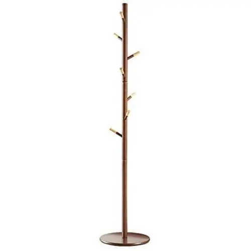 Barture-coat rack Hat Rack Solid Wood Standing Tree Clothes Hanger Holder with 7 Hooks and Round Base