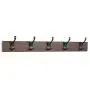 AmazonBasics Wall Mounted Coat Rack, 5 Modern Hooks, Set of 2, Walnut AmazonBasics Wall Mounted Coat Rack, 5 Modern Hooks, Set of 2, Walnut