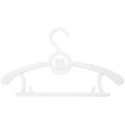 shengyuze Children Clothes Hanger, 5Pcs Extendable Children Kids Clothes Hanger Baby Trousers Drying Holder Rack - Beige