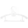 shengyuze Children Clothes Hanger, 5Pcs Extendable Children Kids Clothes Hanger Baby Trousers Drying Holder Rack - Beige