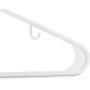 Utopia Home White Plastic Standard Hangers for Clothes Tubular Hangers - Durable and Slim (50) (Renewed)