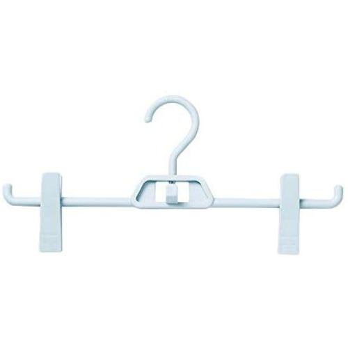 GEQWE Hanger Pack of 12 Plastic Adults Pants Hangers with Clips Jeans Skirt Underwear Hanger Clip Hanger for Jackets Pants Shirts for Camisole, Jacket, Pant, Dress Clothes Hanger