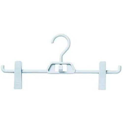GEQWE Hanger Pack of 12 Plastic Adults Pants Hangers with Clips Jeans Skirt Underwear Hanger Clip Hanger for Jackets Pants Shirts for Camisole, Jacket, Pant, Dress Clothes Hanger