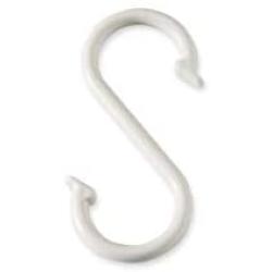 Multi Purpose Plastic Large S Shaped Hook Pack of 12