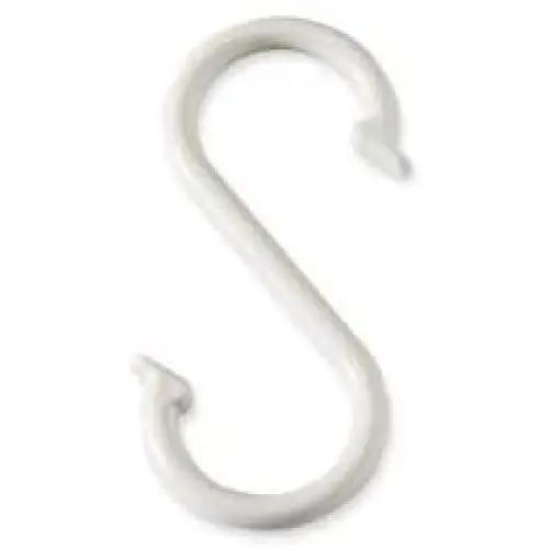 Multi Purpose Plastic Large S Shaped Hook Pack of 12 Multi Purpose Plastic Large S Shaped Hook Pack of 12