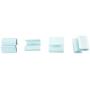 PSCCO 20Pcs White Plastic Hook Supermarket Shelf Big S-Hook Custom for Connecting Wire Shelving White Hook Cardboard Flat Hook