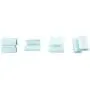 PSCCO 20Pcs White Plastic Hook Supermarket Shelf Big S-Hook Custom for Connecting Wire Shelving White Hook Cardboard Flat Hook