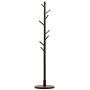 YMJQB Wooden Coat Rack Stand Hooks Clothes Stand Tree Stylish Wooden Hat Coat Rail Stand Rack Clothes Jacket Storage Hanger Organiser Color : （Beige, Black, Brown, Red, White） (Color : Black)