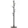 YMJQB Wooden Coat Rack Stand Hooks Clothes Stand Tree Stylish Wooden Hat Coat Rail Stand Rack Clothes Jacket Storage Hanger Organiser Color : （Beige, Black, Brown, Red, White） (Color : Black)
