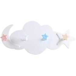 Colorido Creative Cloud Moon Star Shape Wall Mount Hook Space Saving Clothes Hanger Door Back Holder Rack Hanger
