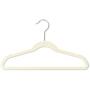 Closet Complete Kids Size, Premium Heavyweight, Virtually-Unbreakable, Velvet Hangers ? Ultra-Thin, Space Saving, No-Slip, 360? Spin, Perfectly Sized for Kids 4-15 Years, Ivory, Set of 50