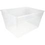 Sterilite 56 Quart Clear Storage Boxes See-through with White Lid (Pack Of 8)