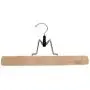 Pillowtex Adjustable Wooden Pants Clothes Hangers - Set of 50 Natural Finish Hangers