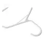 Plastic Hangers for Clothes Standard Pack of 20 White Space Saver
