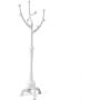 ZZHF yimaojia Solid Wood Hanging Clothes, Hangers, Floor-Standing Hangers, Single-bar Coat Racks,for Bedroom Study Living Room,4 Colors,180x45cm/70.8x17.7 inch (Color : White)