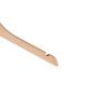 NAHANCO 81-17CH 17" Flat Wood Hanger with Notches, Chrome Hook, Natural (Pack of 100)