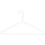 HANGERWORLD 50 White 16inch Metal Wire 13 Gauge Clothes Coat Garment Pants Bar Hangers