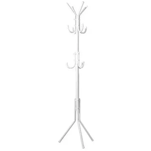 Jolly Household Coat Rack Bedroom Simple Floor Simple Office Living Room Hanging Clothes Hanger (Color : White)