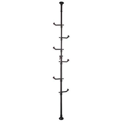 JIAYING Telescopic Floor-to-Ceiling Garment Rack, Clothes Drying Hanger with 6 Adjustable Brackets(Pink, Green, Coffee, White) (Color : Coffee) JIAYING Telescopic Floor-to-Ceiling Garment Rack, Clothes Drying Hanger with 6 Adjustable Brackets(Pink, Green, Coffee, White) (Color : Coffee)