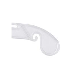 NAHANCO 412 Plastic Child Dress Hanger, 12", Clear (Pack of 100)