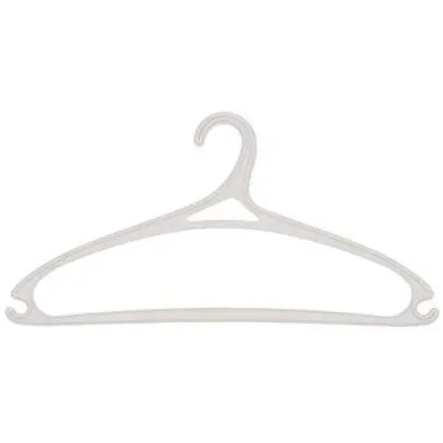 SAASNY Plastic Hangers,24 White 41.5cm Plastic All Purpose Clothes Garment Coat Hangers Space Saving with Non-Slip Trouser Bar,Ideal for Home and Shops - Space Saving Solution SAASNY Plastic Hangers,24 White 41.5cm Plastic All Purpose Clothes Garment Coat Hangers Space Saving with Non-Slip Trouser Bar,Ideal for Home and Shops - Space Saving Solution
