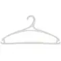SAASNY Plastic Hangers,24 White 41.5cm Plastic All Purpose Clothes Garment Coat Hangers Space Saving with Non-Slip Trouser Bar,Ideal for Home and Shops - Space Saving Solution SAASNY Plastic Hangers,24 White 41.5cm Plastic All Purpose Clothes Garment Coat Hangers Space Saving with Non-Slip Trouser Bar,Ideal for Home and Shops - Space Saving Solution