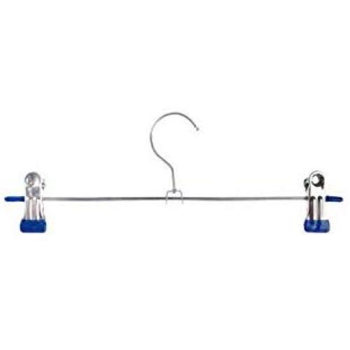 High-tech type 1pc Metal Hanger with Pants Clip Metal Non Slip Clothes Pants clamp Hanger,2