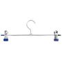 High-tech type 1pc Metal Hanger with Pants Clip Metal Non Slip Clothes Pants clamp Hanger,2