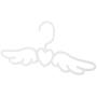Cabilock Clothes Hanger Overstriking Wing Shape Plastic Hanger Scarf Tie Holder Space-Saving Closet Organizer Clothes Hanger (Kid Style White)
