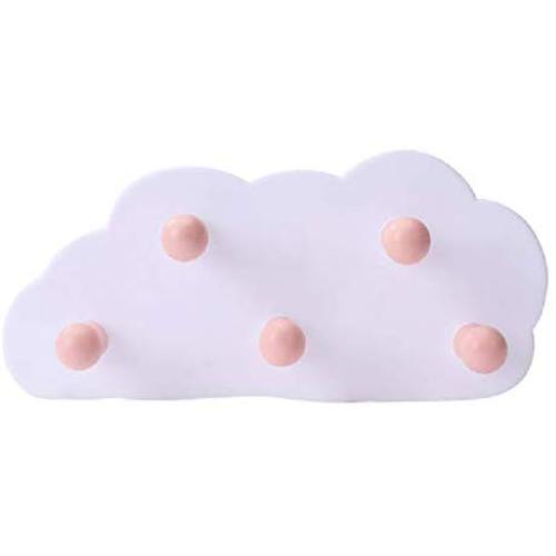 Yunerd Cloud 5 Hooks Wall Hanging Rack Clothes Hat Key Hanger Kitchen Kids Living Room Decoration Organizer