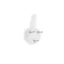 Beautyflier 100Pcs Photo Frame Plastic Nail Painting Mirror Clock Wall Hook Hanger Concrete Hard Wall Utility Hooks White