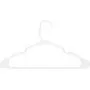 ZOYER Premium Plastic Hangers (50 Pack)- Durable & Strong Standard Hangers for Clothes - White