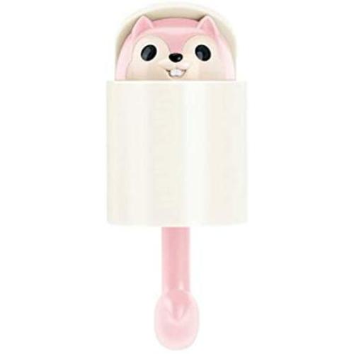 TOPBATHY Wall Mounted Hook Adorable Squirrel Hanging Hook Punch Free Adhesive Decorative Hanger for Home Bedroom Dormitory Cloth Hat Towel Holder (Pink)
