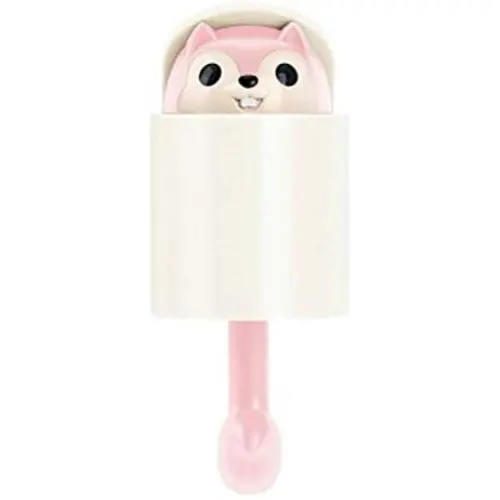 TOPBATHY Wall Mounted Hook Adorable Squirrel Hanging Hook Punch Free Adhesive Decorative Hanger for Home Bedroom Dormitory Cloth Hat Towel Holder (Pink)