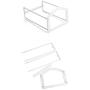 glasstore 1Pc Standing Clothes Hanger Holder Stacker Plastic Hanger Storage Rack Hanger Caddy Laundry Room Closet Organizer (White)