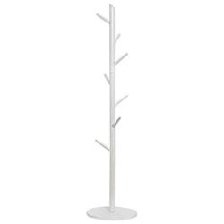 Coat Rack Simple Clothes Rack Vertical Hanger, Red Color,Wood Color, White, Black,39cm39cm163cm Haiming (Color : White)