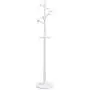 Angels home Coat Stand Clothes Rack Hat Coat Rack Floor Hanger for Hanging All Kinds of Clothes, Coats, Jackets, Scarves, Hats and More (Color : White)