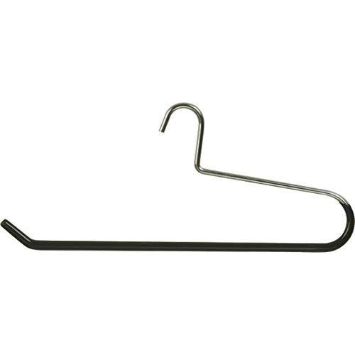 The Great American Hanger Company Rugged Metal Quilt Hanger, Boxes of 1 Open Ended Heavy Gauge Steel Bottom Hanger with Black Vinyl Non-Slip Coating for Pants Linens or Textiles